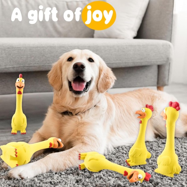 Classic Screaming Chicken Series Squeaky Toy for Pet